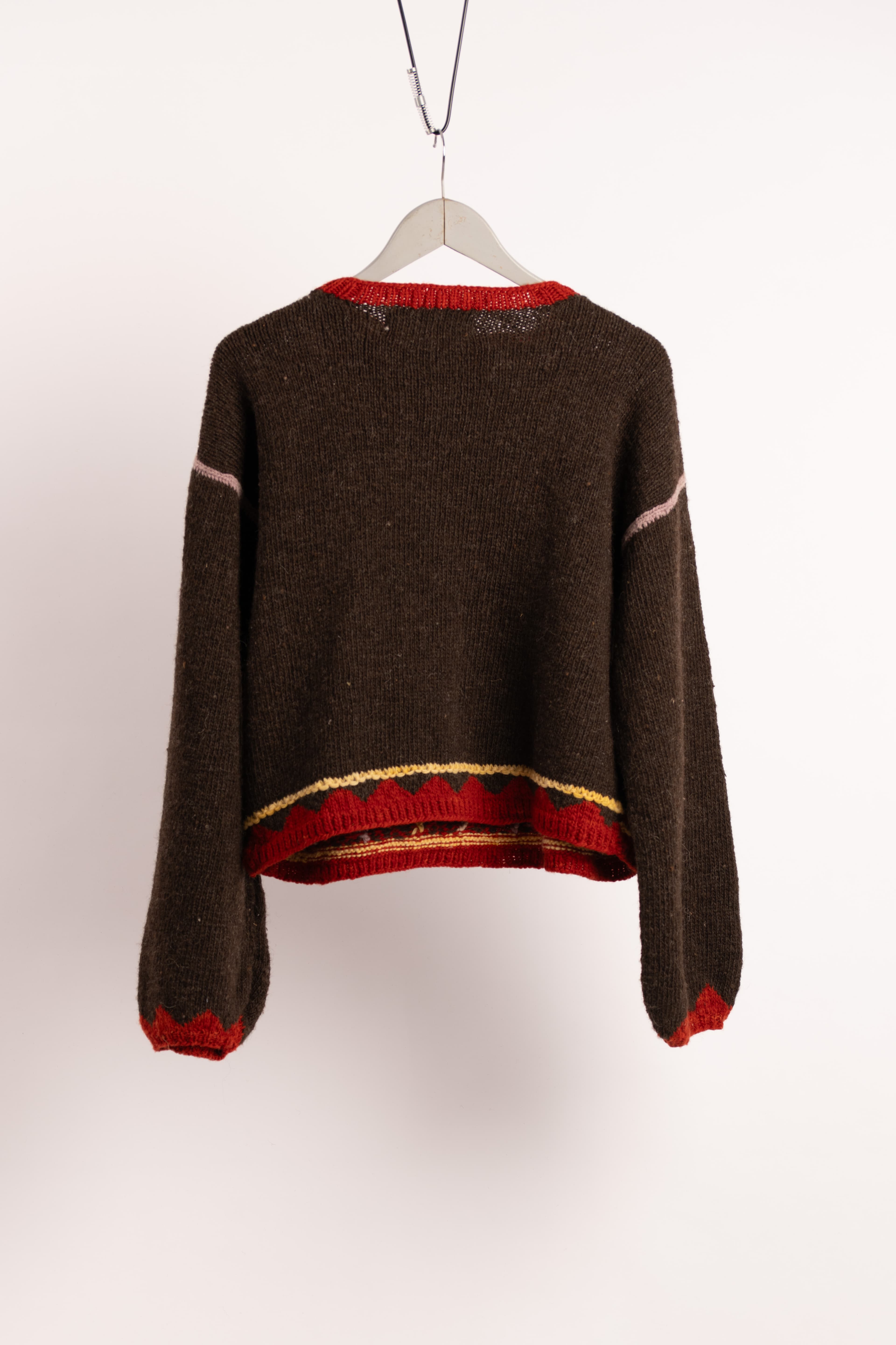 The Check Sweater detail
