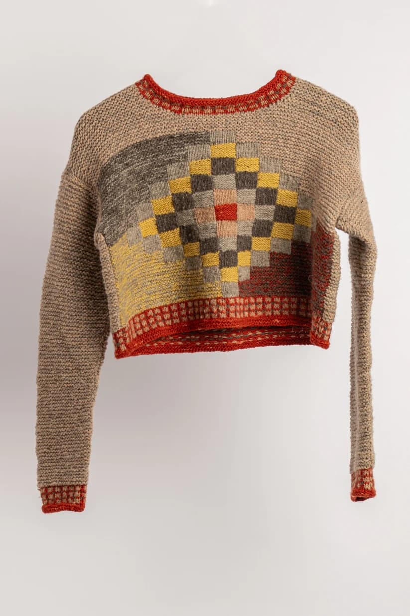 The Chashm Crop Jumper detail