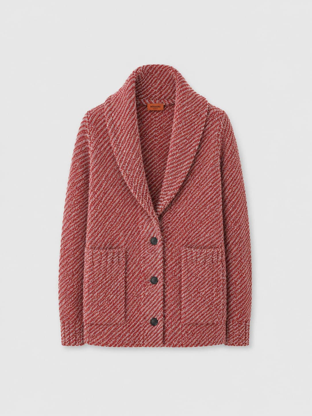 Cardigan Collar Red
